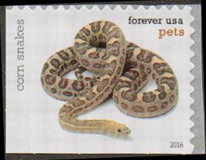 United States 5116 - Mint-NH - Forever (47c) Corn Snakes (Pets) (2016)(cv $1.40)