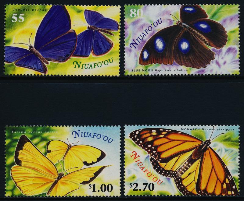 Tonga - Niuafo'ou 225-8 MNH Butterflies