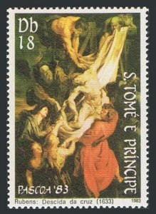 St Thomas & Prince 694 & deluxe sheet,MNH.Mi 822,Bl.121. Peter Rubens,1983.