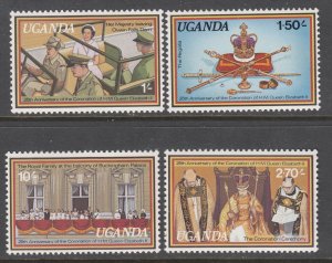 Uganda 215-218 MNH VF