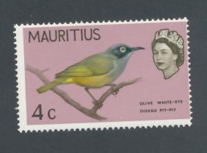 Mauritius 1965  Scott 278 MNH - 4c, Birds, Olive White-eye