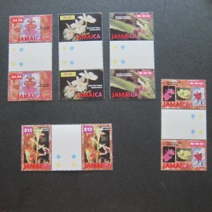 Jamaica Sc 873-877 Folwer G-Pair(Y-B) Set MNH