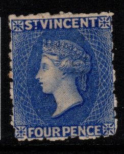 ST.VINCENT SG38 1881 4d BRIGHT BLUE MTD MINT