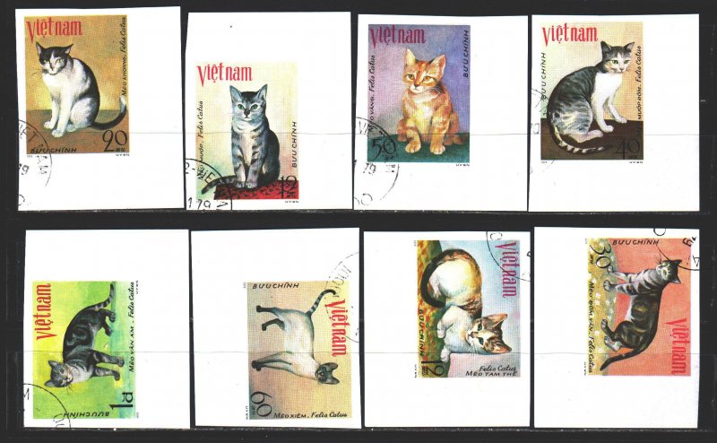 Vietnam. 1979. 1063u-70u. Cats. USED.