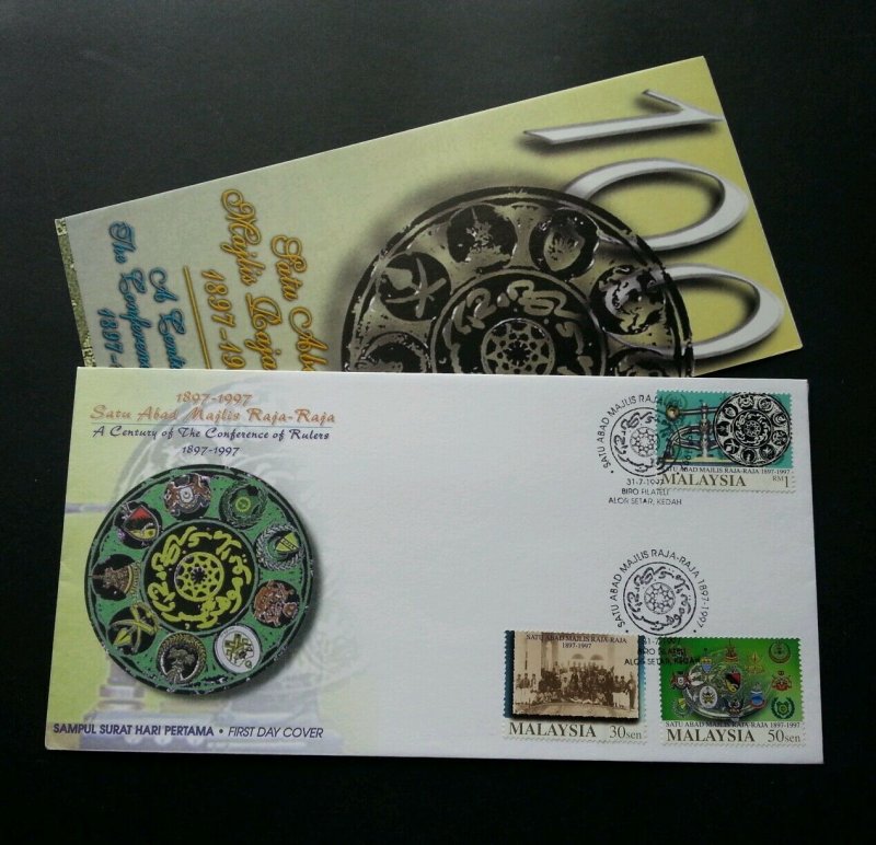 Centenary Of The Conference Of Rulers Malaysia 1997 Culture (stamp FDC) see scan