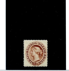 NFLD #28I 12c pale Brown VF MH Cat $200 Canada mint