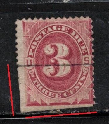 USA Scott # J24 Used - Postage Due - Clipped Perfs