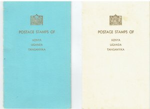 KENYA, UGANDA & TANG. (K.U.T.) 1938-54 Two Post Office pres folders - 42726