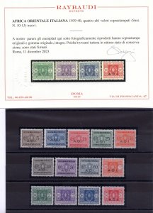 Italian East Africa - Tax Marker No. 1/13 MNH