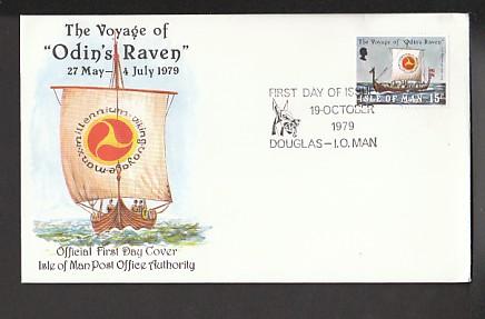 Isle of Man 162 Odins Raven Ship 1979 U/A FDC