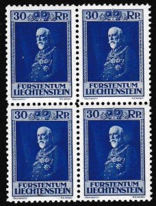 Liechtenstein 1933 Scott 111-113 Zum 101-103 80th Annivrs of Franz I (**) XF/NH