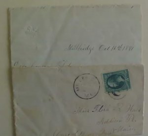 US LETTER IN 1881 MILLBRIDGE COVER