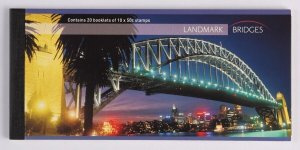 AUSTRALIA 2004 Bridges $100 Cheque book 20 x $5 general barcode booklet. MNH **.