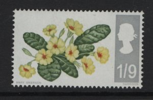 Great Britain #493  MNH  1967  flowers  1sh9p