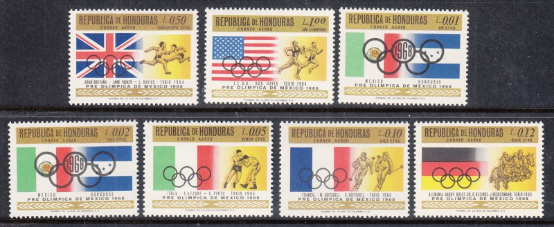 Honduras C429-C435 Summer Olympics MNH VF