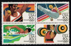 US #C108b 23rd Olympic Games Block of 4; new (4.25)