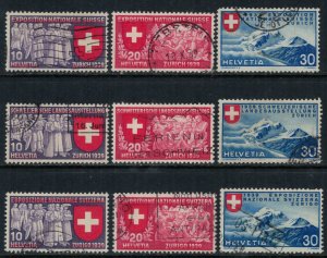 Switzerland #247-55  CV $22.00