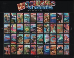 US  4072a  MNH  WONDERS OF AMERICA  SHEET