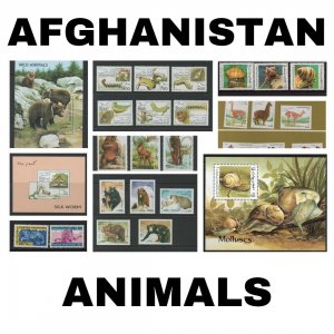 Thematic Stamps - Afghanistan - Animals - Choose from dropdown menu