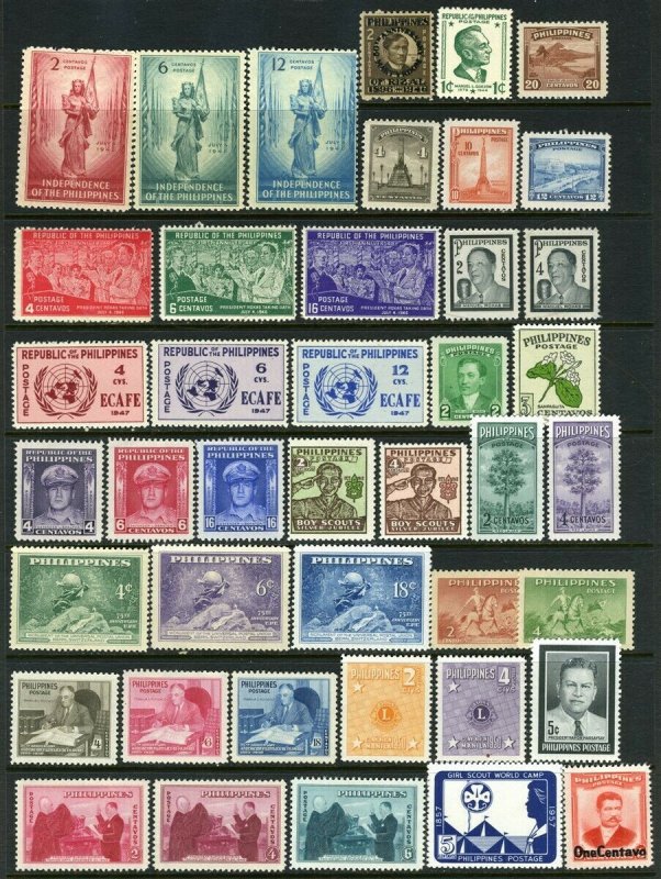 Philippines #500//867 3 pages Nearly complete (Mint NEVER HINGED) cv$117.00++