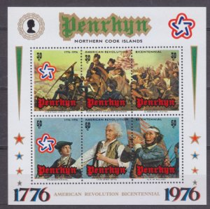 1976 Penrhyn Island 79-82/B2 200 years of independence for America 7,00 €