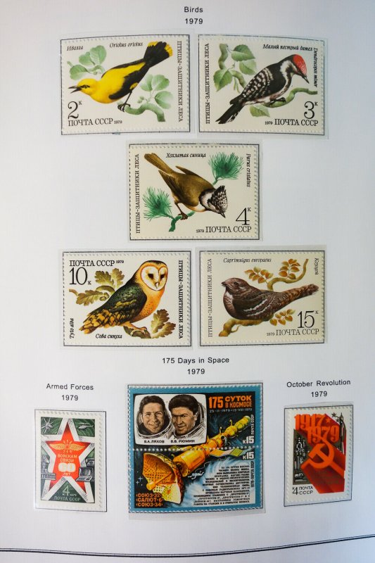 Russia Pristine Mint NH 1979 to 1989 Loaded Stamp Collection