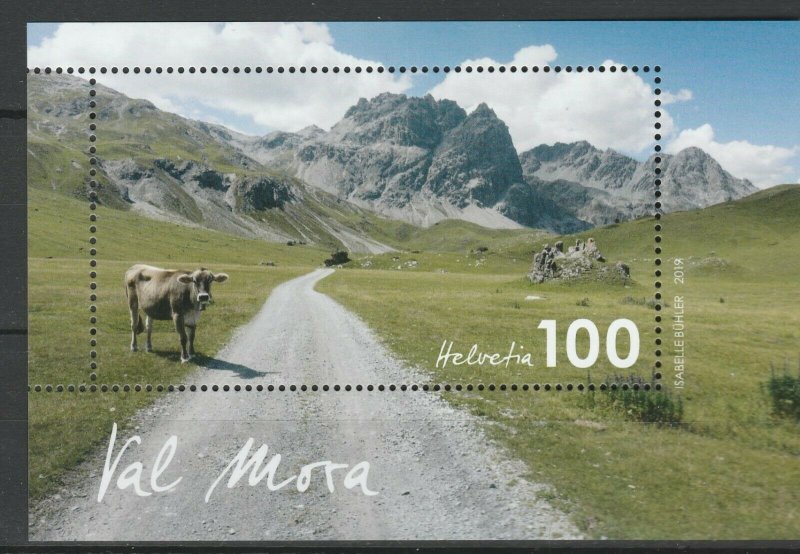 Switzerland 2019 Mountains MNH Block