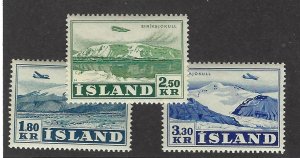 Iceland SC C27-C29 MNH F-VF SCV$67.00...fill Quality!