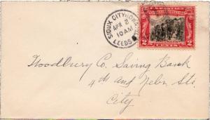 United States Iowa Leeds Sta. Sioux City 1929 numeral duplex  DPO  2c George ...