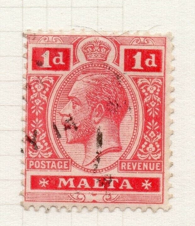 Malta 1914-22 Early Issue Fine Used 1d. 321507