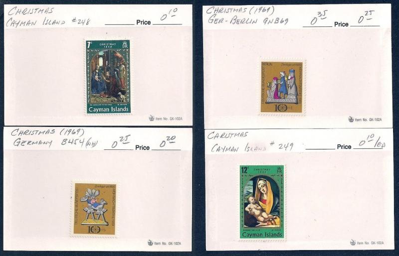 WORLDWIDE Topical Christmas (70) Different Sets Mint & Used