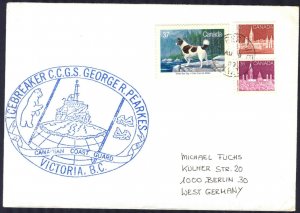 {A497} Canada 1989 Dogs Ships Icebreaker CCGS George R. Pearkes Cover