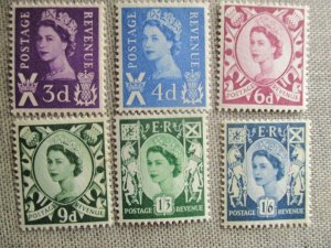 Great Britain, Scotland, Scott# 1-6, MNH