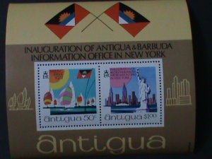 ANTIGUE 1972-SC#303a OPENING INFORMATION OFFICE IN NEW YORK CITY-MNH S/S VF