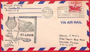 aa3443 - USA - POSTAL HISTORY - FIRST FLIGHT cover ST LOUIS to INDIANAPOLIS 1950