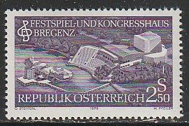 1979 Austria - Sc 1135 - MNH VF - 1 single - Bregenz - Festival & Convention