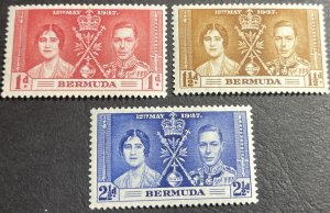 BERMUDA # 115-117-MINT/HINGED---COMPLETE SET---1937