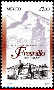 2357 Mexico 2004 FRESNILLO CITIE, 450 YEARS, MOUNTAIN, NATURE, MI# 3084, MNH