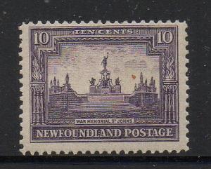 Newfoundland Sc 153 1928 10c War Memorial stamp mint