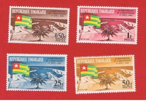 Togo #448-451  MNH OG  Independence  Free S/H