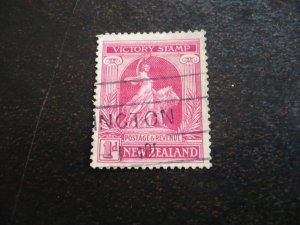 Stamps - New Zealand - Scott# 166 - Used Part Set of 1 Stamp
