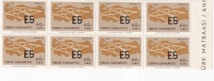 G005 Turkey 1967 Opening of E 5 Motorway set x8 MNH