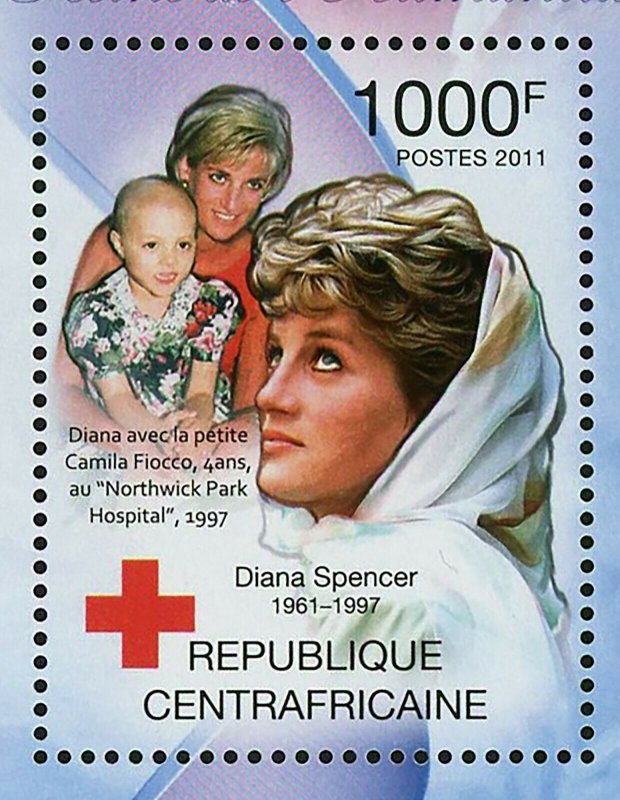 Princess Diana Stamp 50th Anniversary of Birth Red Cross S/S MNH #3103 / Bl.733