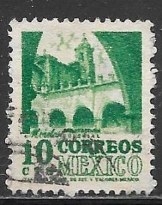 Mexico 858: 10c Dominican Convent, Tepoztlan, used, F-VF