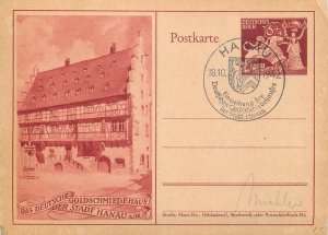 E0053 Third Reich era depicting the Deutsches Goldschmiedehaus in Hanau 1942