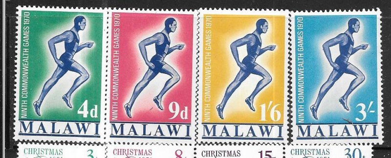 Malawi #132-135  Commonwealth Games  set (MLH) CV $1.00