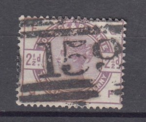J38704 jlstamps,1883-4 great britain used #101 queen $18.00 scv