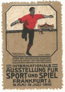 Frankfurt International Sports Exhibition, 1910, Germany,  Poster Stamp