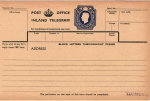 GB KGVI TELEGRAPH FORM 1/6 TP31a 1951 Telegram {samwells-covers} 41.11