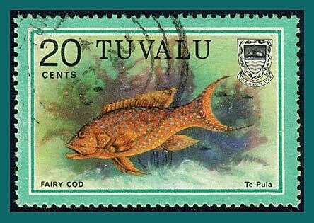 Tuvalu 1979 Fish, 20c used #104,SG113